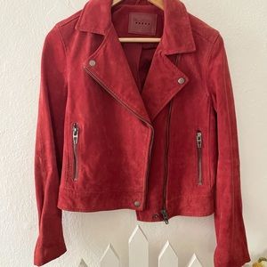Leather suede jacket